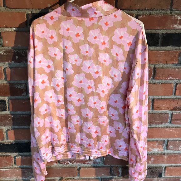 Acacia Swimwear Bomber Jacket Capsule Mahalo L NWT - Picture 3 of 7